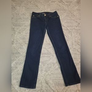 Tory Burch Jeans, Mid Rise, Straight Leg, size: 28